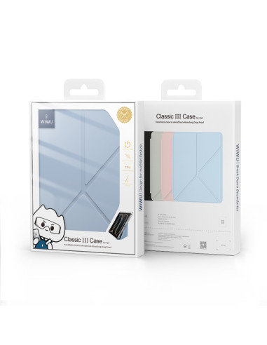 Funda Plegable para iPad Air 2024/25 10.9/11" Azul Claro Classic III