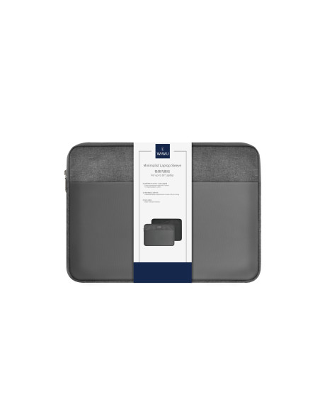 Funda Minimalista para portátil de 14" Gris
