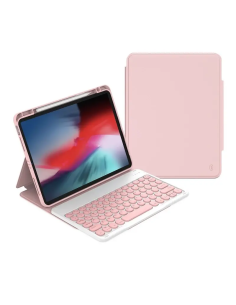 Funda Protectora con Teclado para A11/A9 Plus Rosa, BY AIR