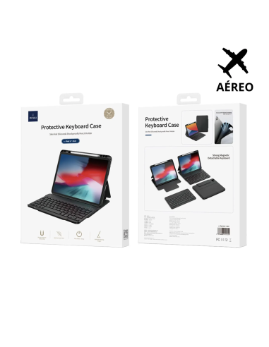 Samsung A9 Plus Funda Protectora con Teclado Azul