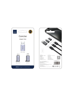Adaptador 3 en 1 Tipo-C a USB, Lightining y Micro