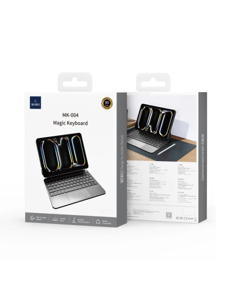 Magic Keyboard Case for iPad Pro 13 2024 (Arabic+English) Black