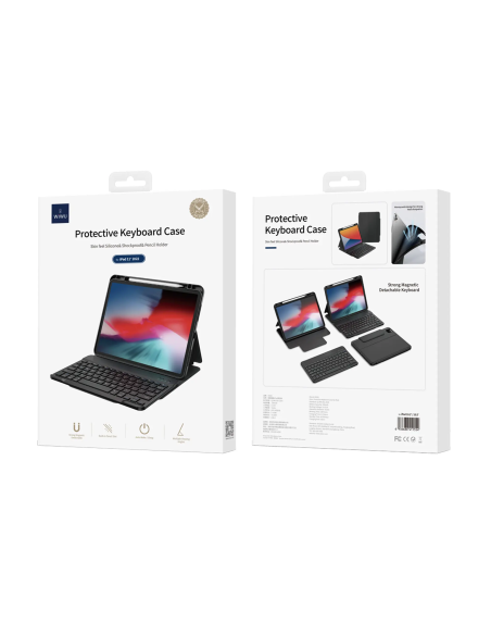 iPad Pro 11" Keyboard Case Black (Arabic+English)
