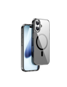 Funda iPhone 17 con MagSafe Transparente Antiamarilleo con Bordes Negro iSHIELD PRO